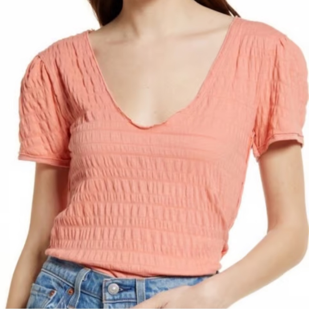 NWT- Free People Crinkle Top - Sz Large